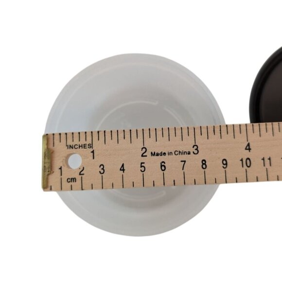 Tupperware Ideal Lit'l Bowls Orange & White w/Seals Lids Snack Cups - Picture 7 of 10